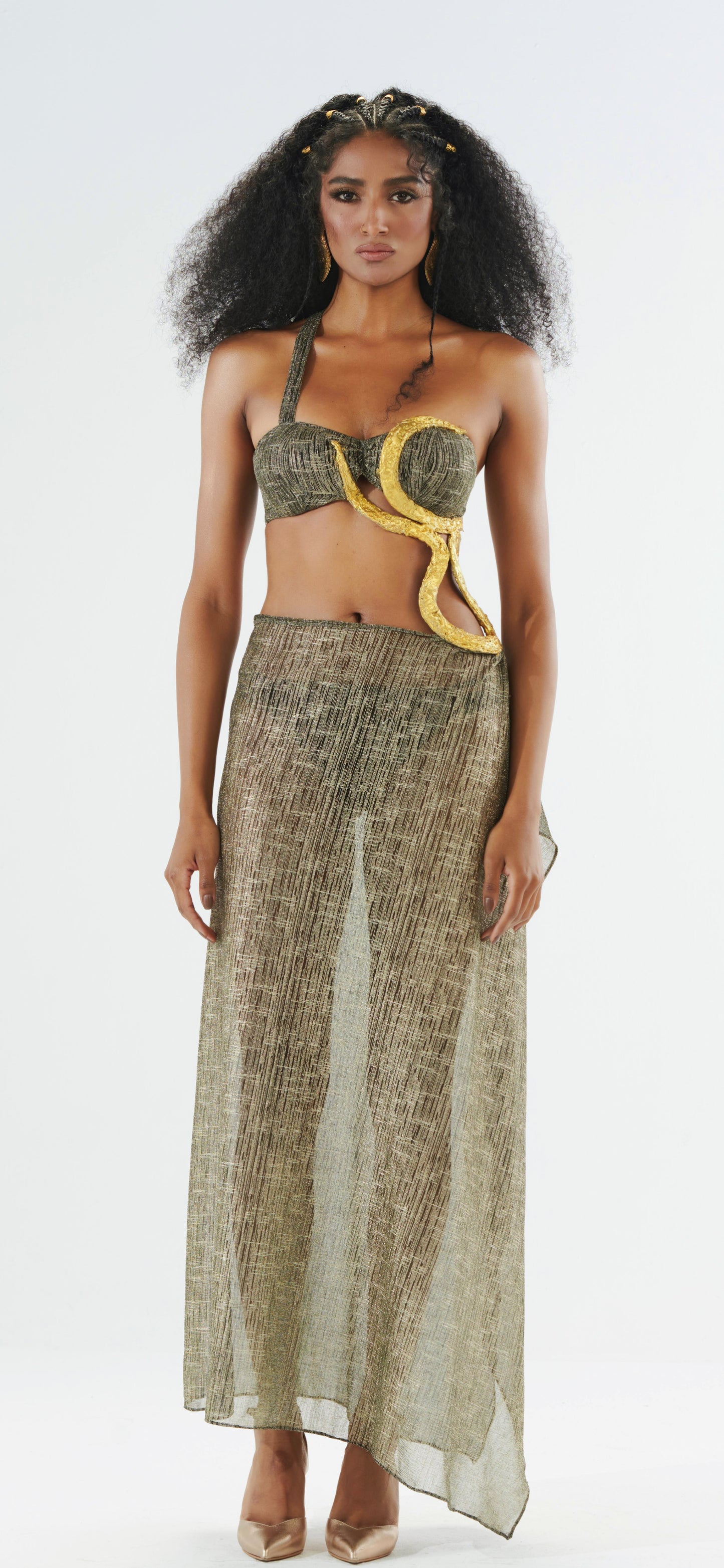 Body Gold Snake Cover-up