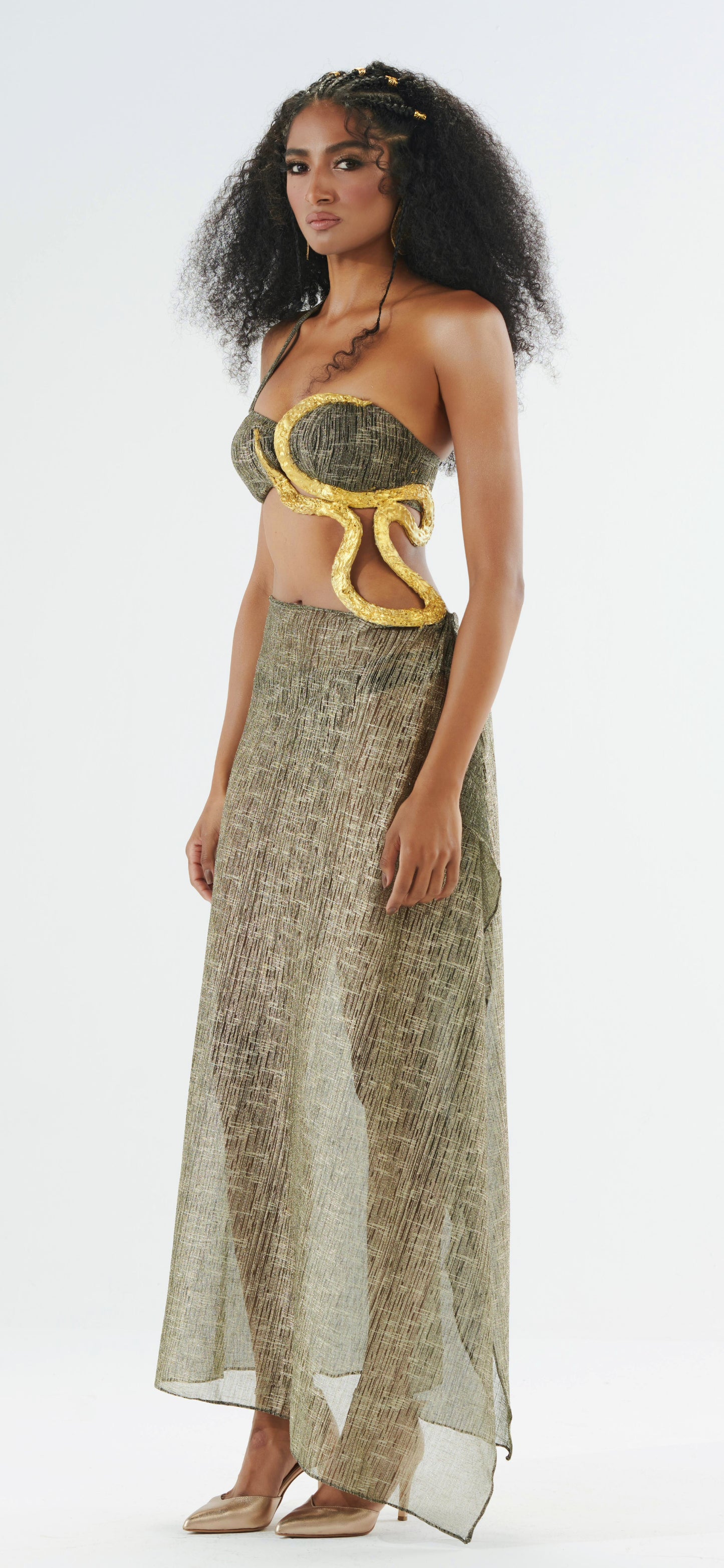 Body Gold Snake Cover-up