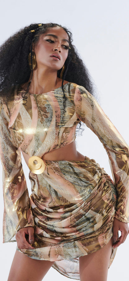 The Golden Buckle Dress